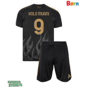 Juventus Randal Kolo Muani #9 Replika Babytøj Tredje sæt Børn 2026-27 Kortærmet (+ Korte bukser)